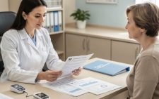 Изучение выписки перед косметологической процедурой