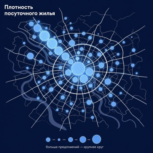 Плотность посуточного жилья